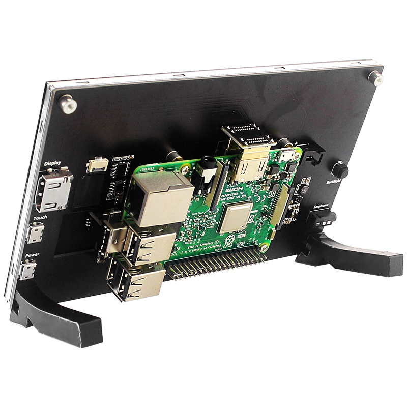 Side profile of the touch screen display without speakers