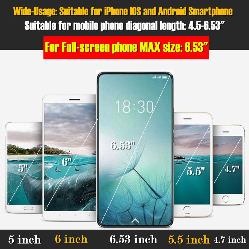 Virtual reality VR glasses for 4.7 to 6.5 inch smartphones