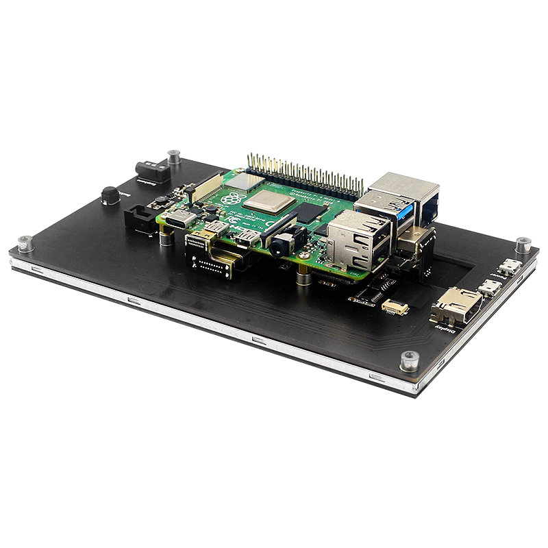 Mounted 7 inch touch screen display with holder feet