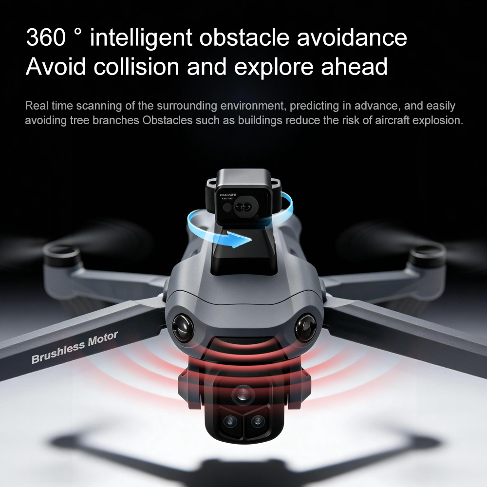 8K GPS Drone with Camera Brushless Laser Obstacle Avoidance - Minimalist aesthetic in natural lighting