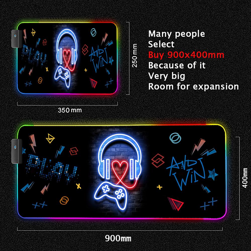 Gamepad design XXL mouse pad for gamers