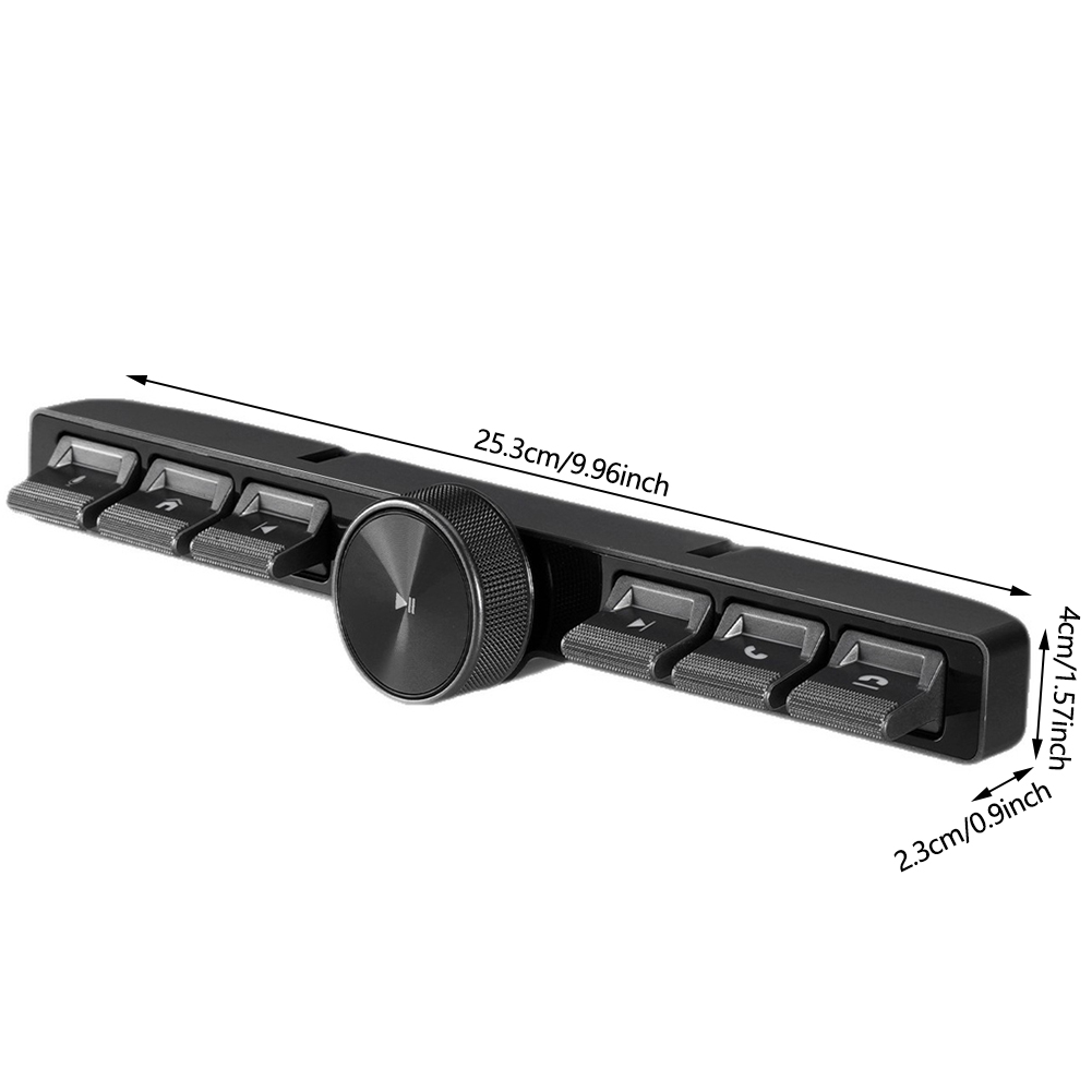 Wireless Car Steering Wheel Remote Control Media Player - Zoomed image showing craftsmanship