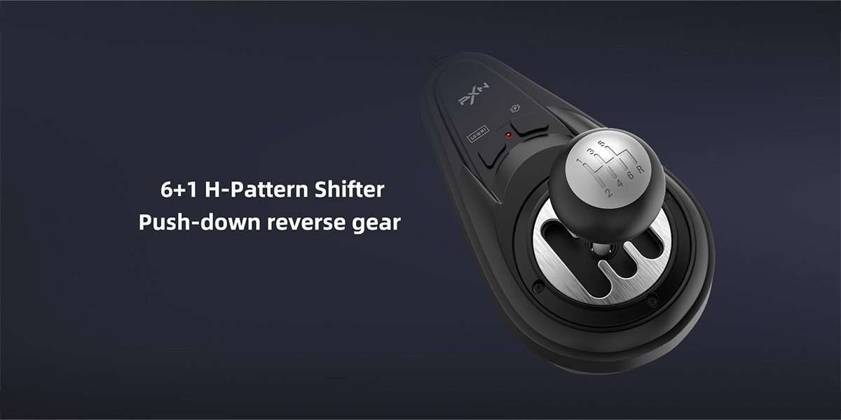 PXN-A7 Manual Gear Shifter for Racing Wheels - Zoomed image showing craftsmanship
