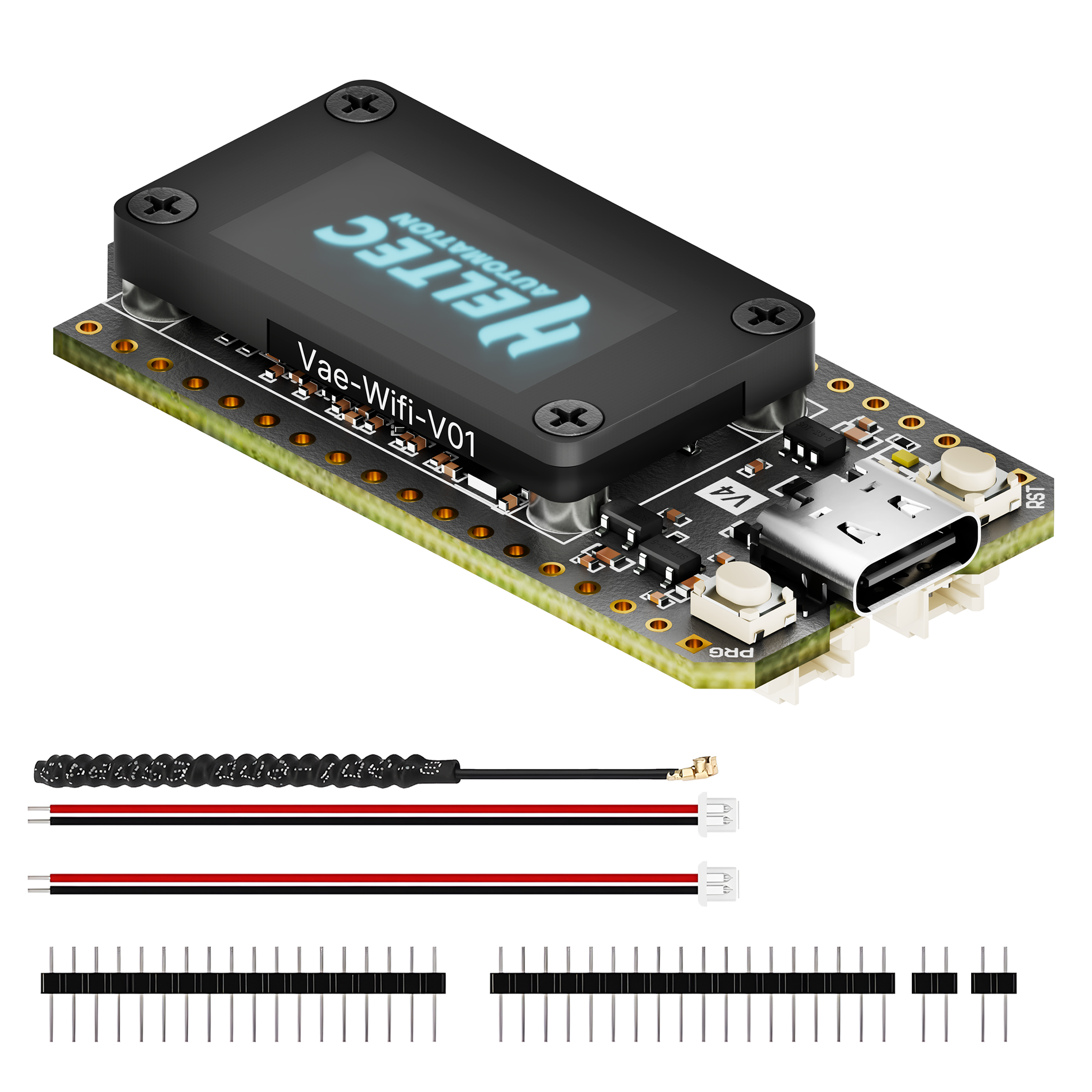 Standard configuration with GPS module and spring antenna