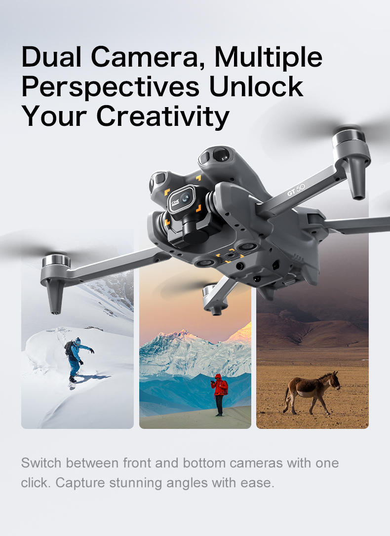 8K GPS Drone with Camera Professional RC Quadcopter - Angle view of the product in use