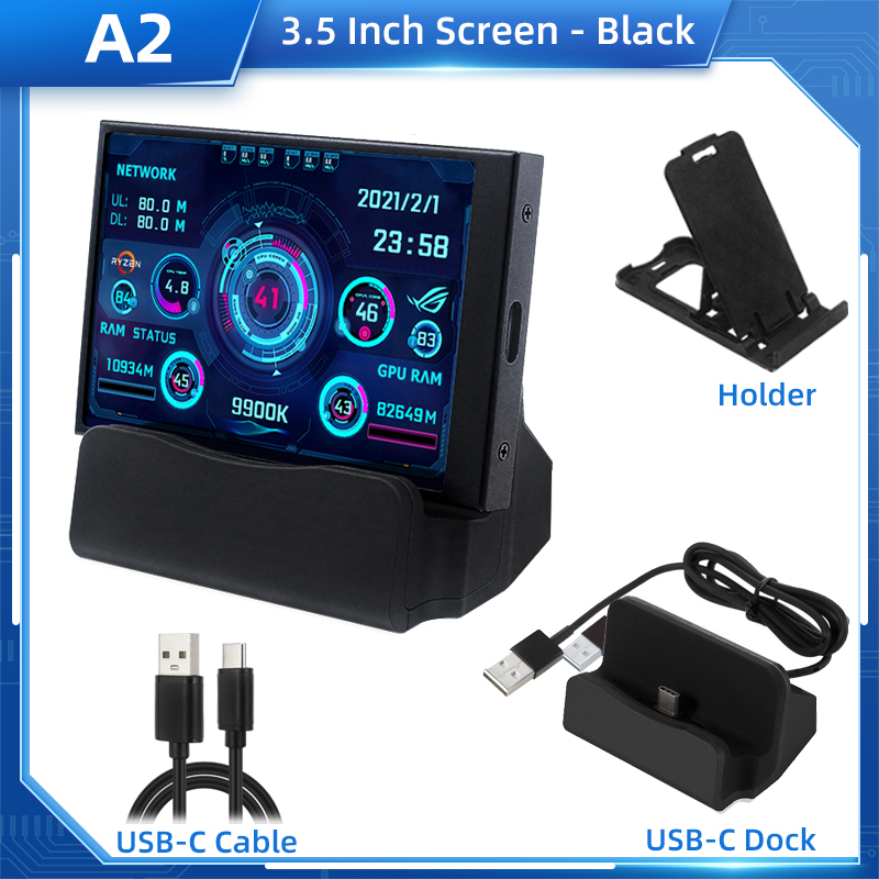Packing list B1 with white 5 inch usbc ips screen