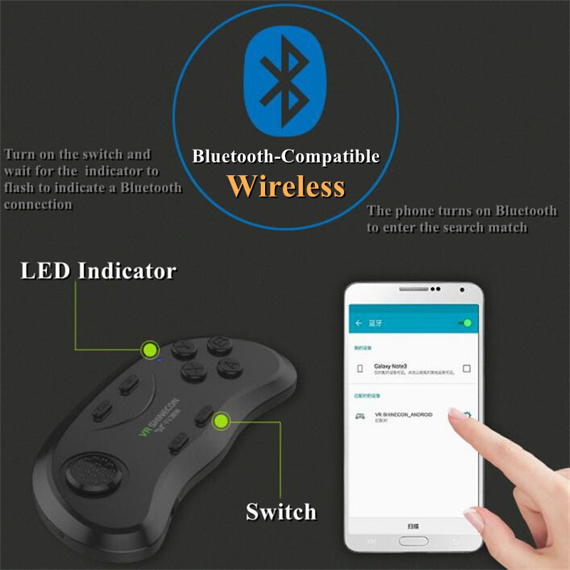 Wireless game joystick for VR headset