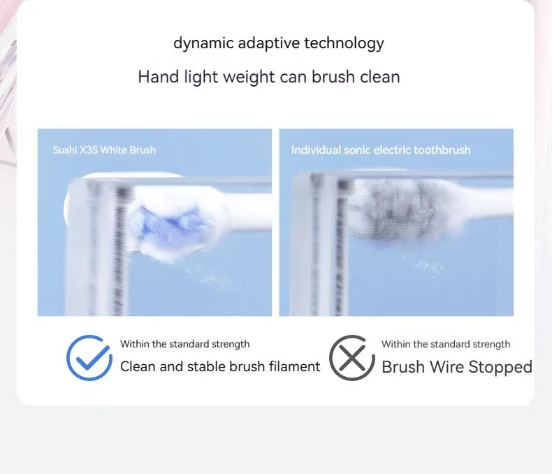 Soocas X3S soft cloud brush heads for deep cleaning