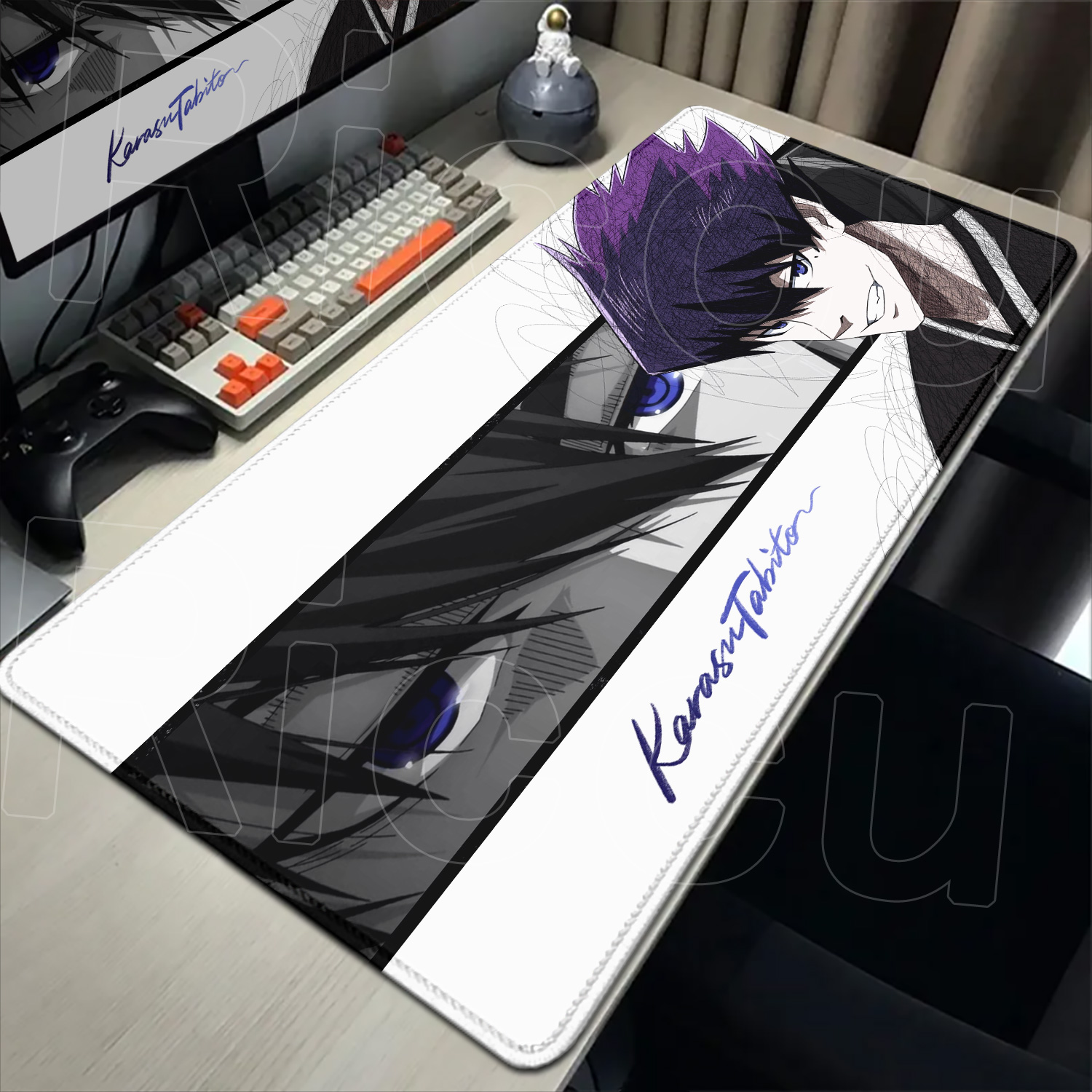 Blue Lock Rin Itoshi anime large gaming mouse pad