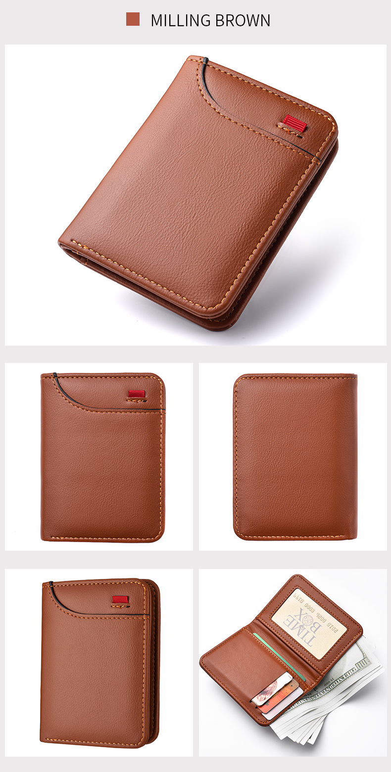Mens Vertical Wallet Slim Multi Card Mini Card Holder - Smart functionality in action