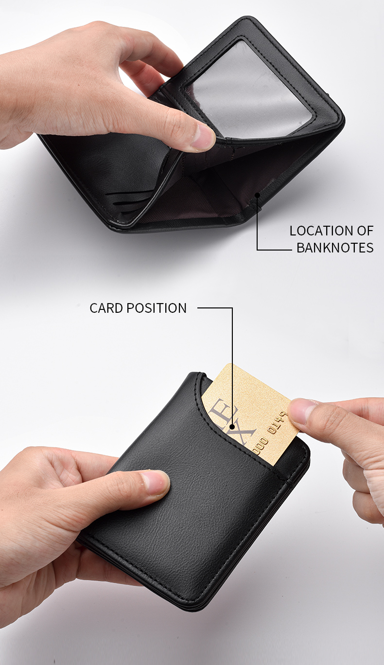Mens Vertical Wallet Slim Multi Card Mini Card Holder - Lifestyle shot of the product
