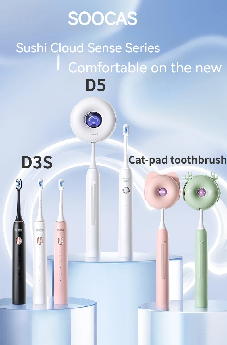 Soocas X3S Sonic Electric Toothbrush with soft cloud brush head