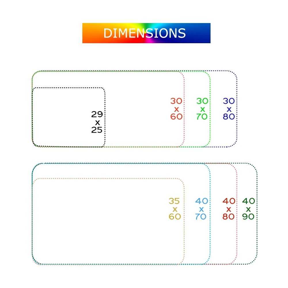 Forex chart pattern large non-slip table mat