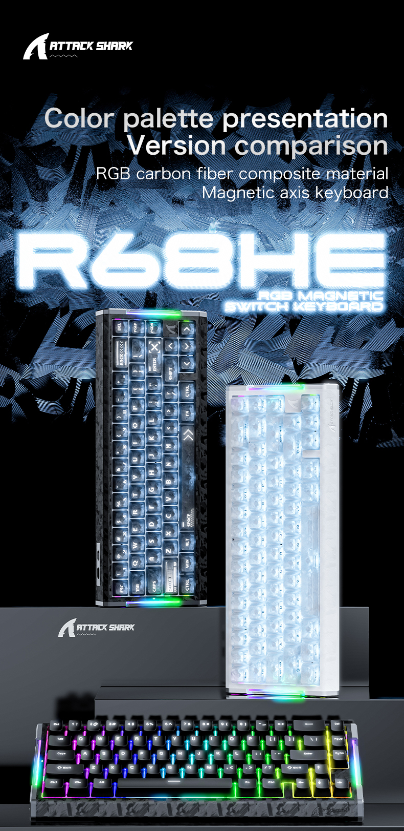 Hall effect sensor technology in gaming keyboard