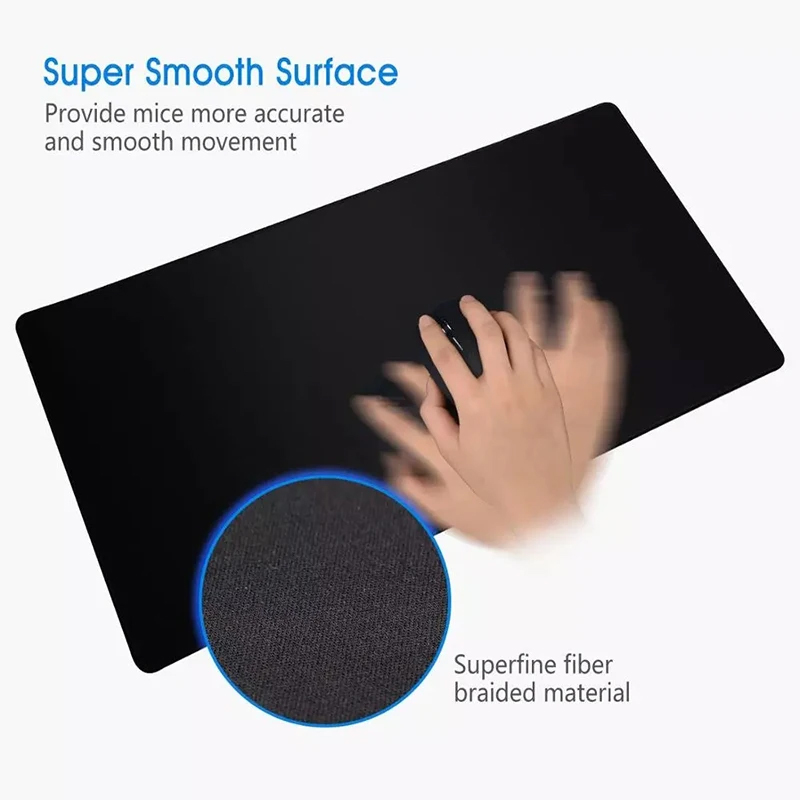 Flexible rubber gaming mouse pad rolled out flat