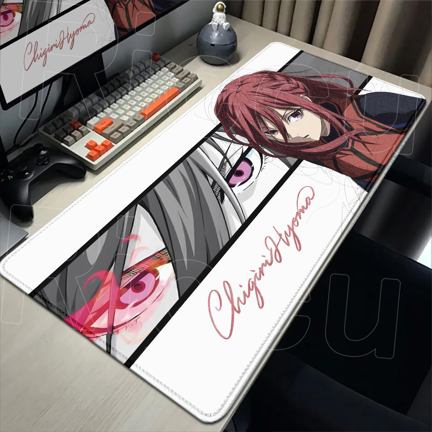 Blue Lock Rin Itoshi anime large gaming mouse pad