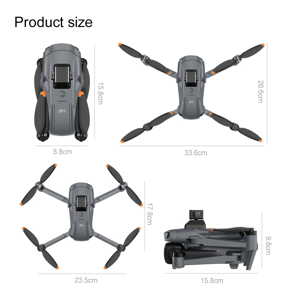 8K GPS Drone with Camera Brushless Laser Obstacle Avoidance - Modern style featured in daily use