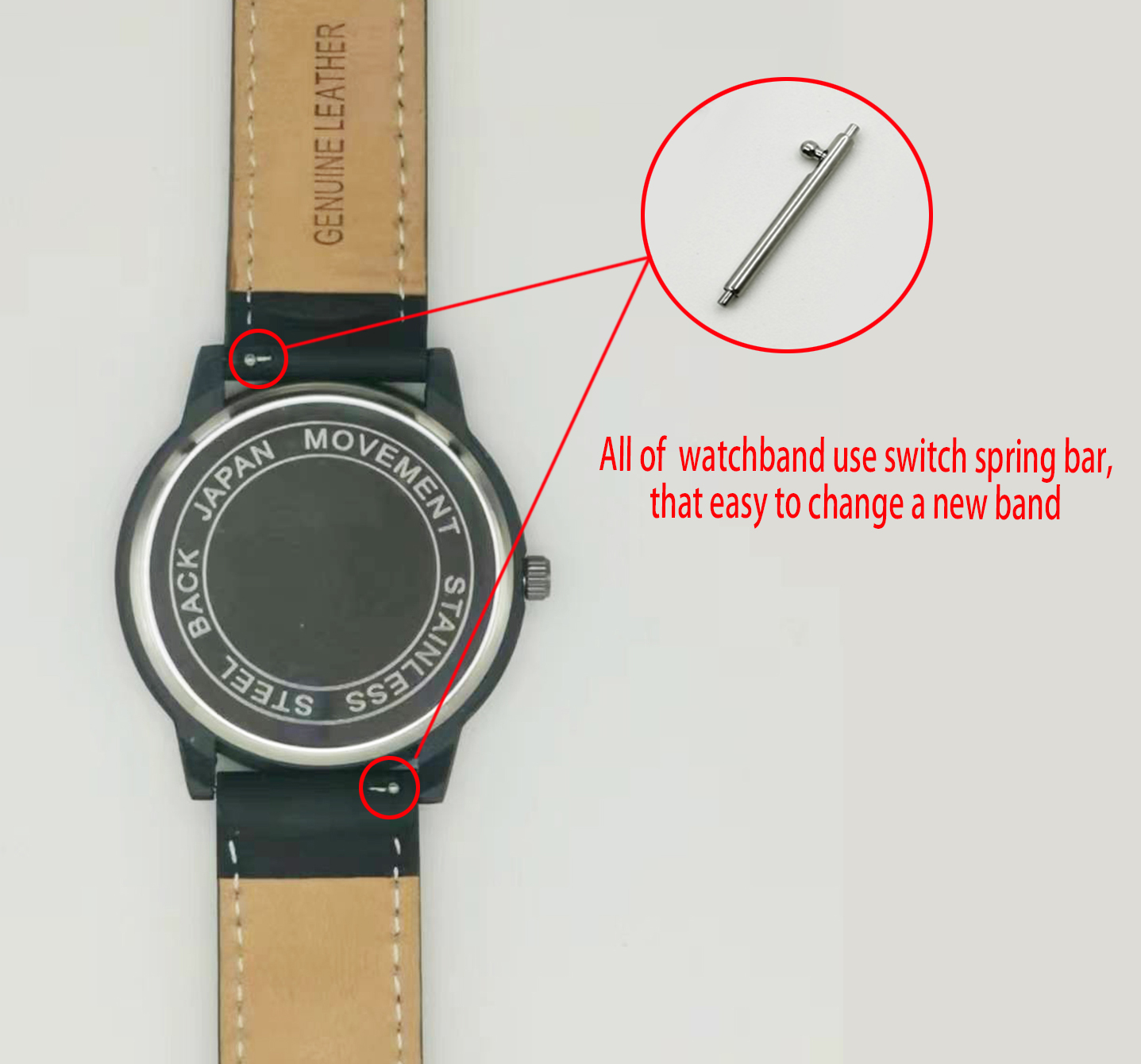 Mens Rose Gold Watch Bitcoin Electronic Wristwatch - Angle view of the product in use