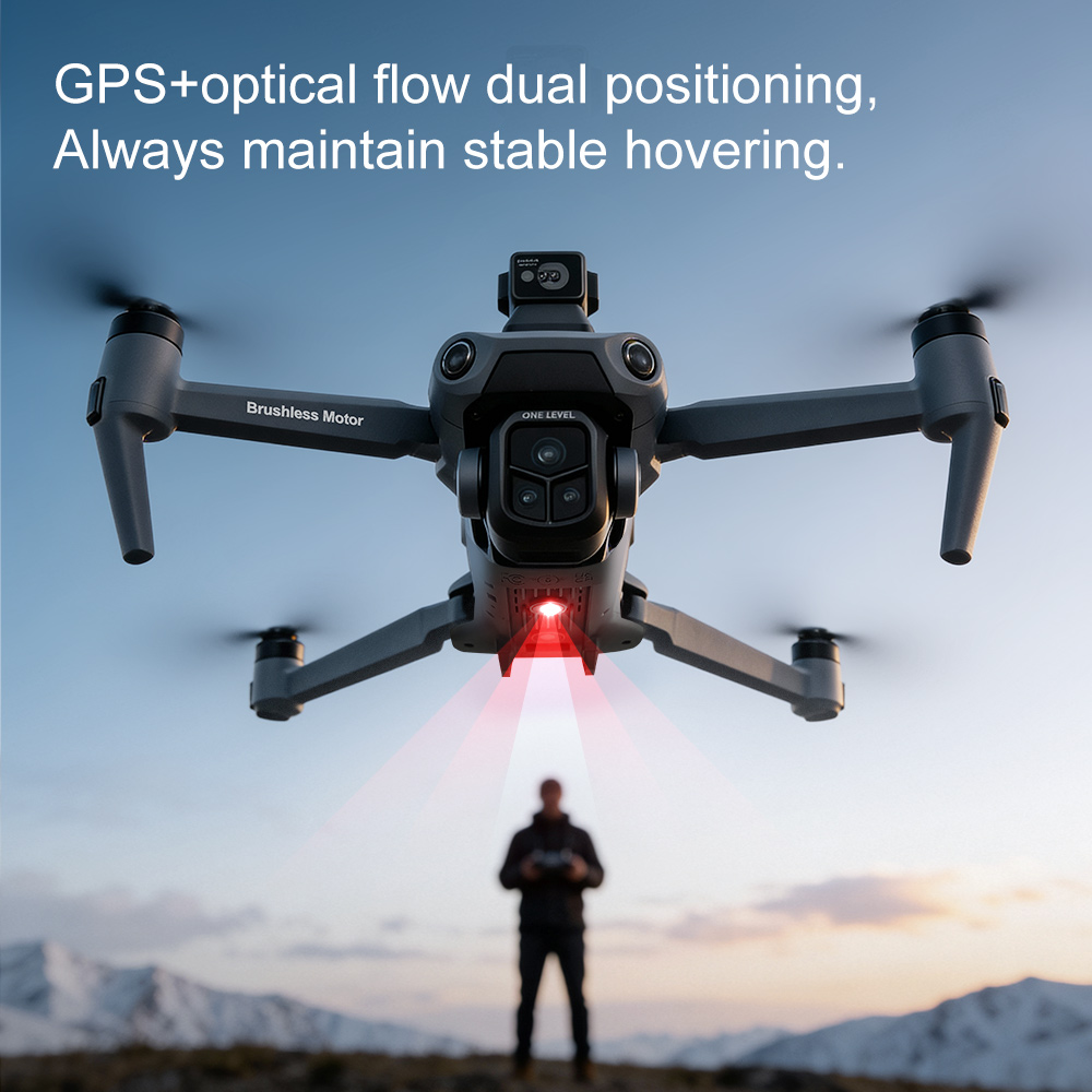 8K GPS Drone with Camera Brushless Laser Obstacle Avoidance - Product shown with accessories