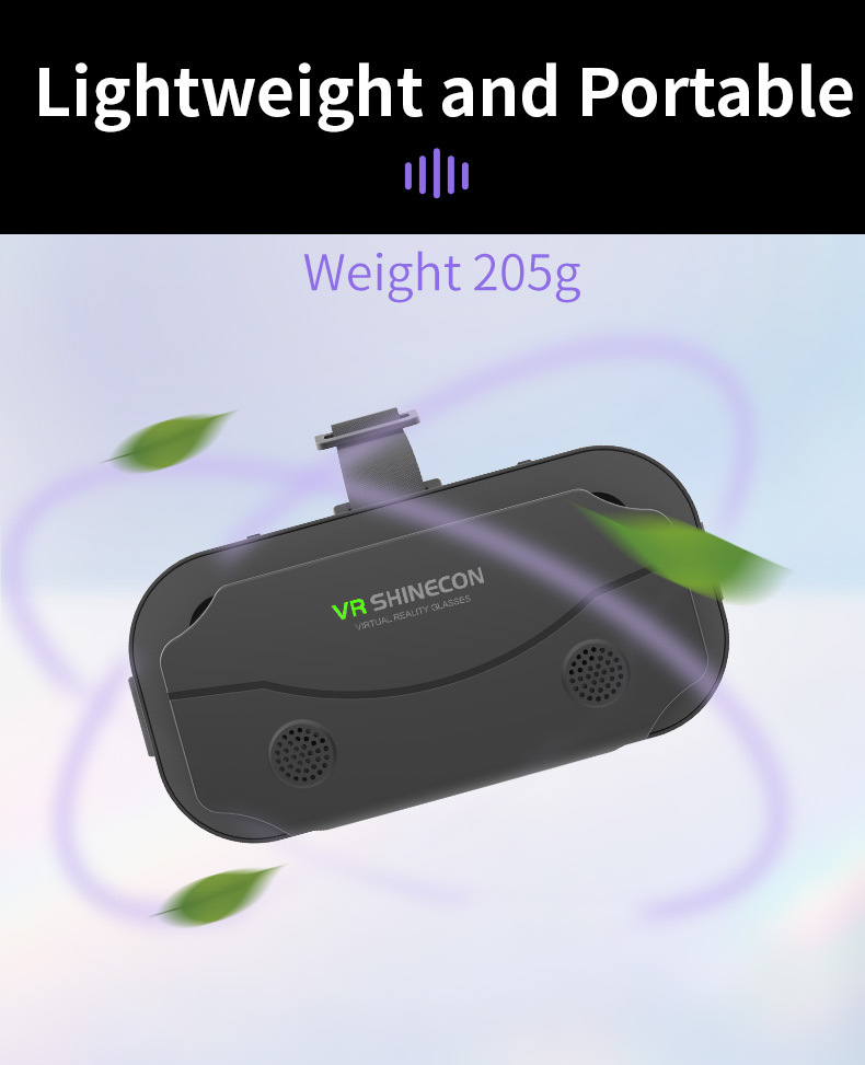 SHINECON virtual reality headset packaging box