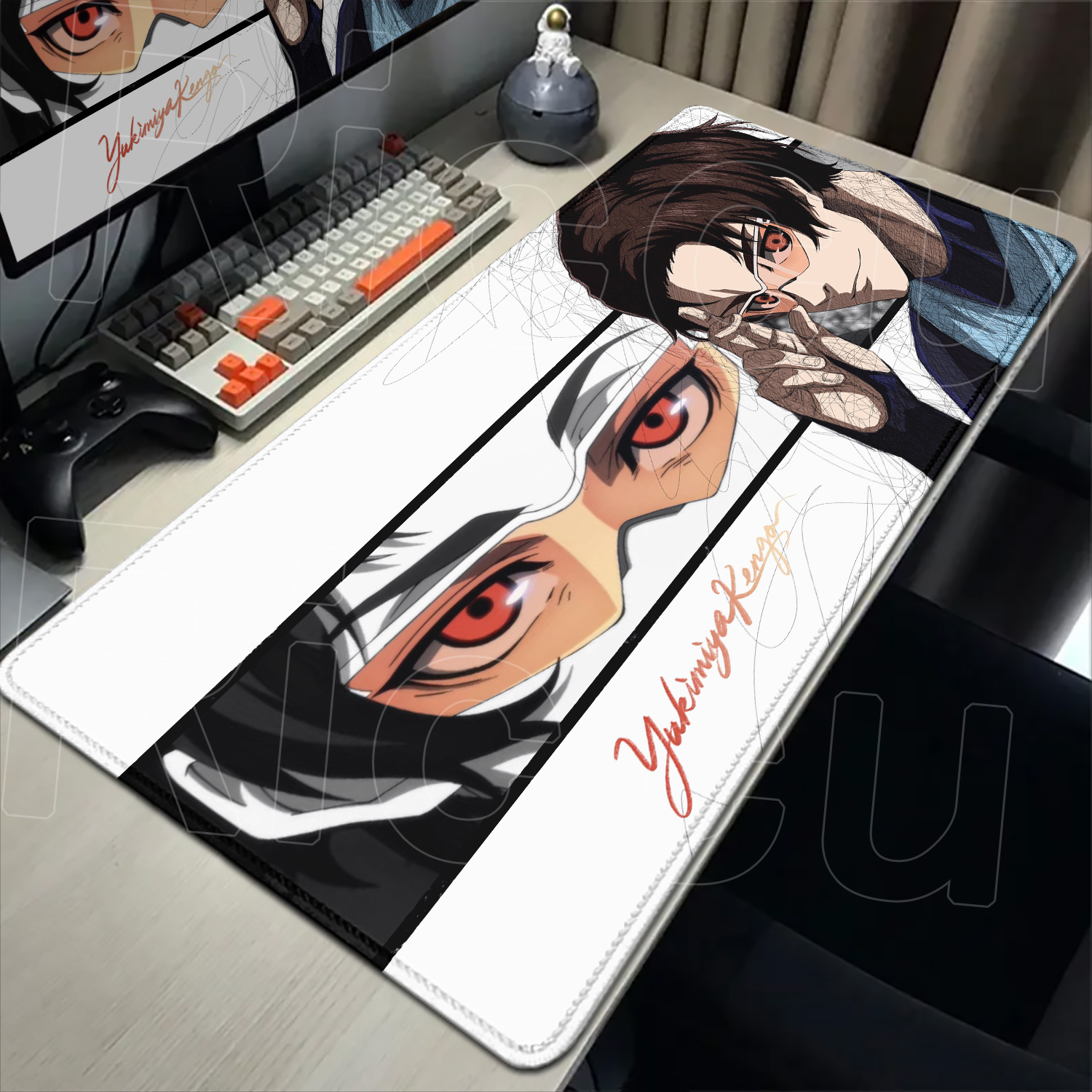Blue Lock Rin Itoshi anime large gaming mouse pad