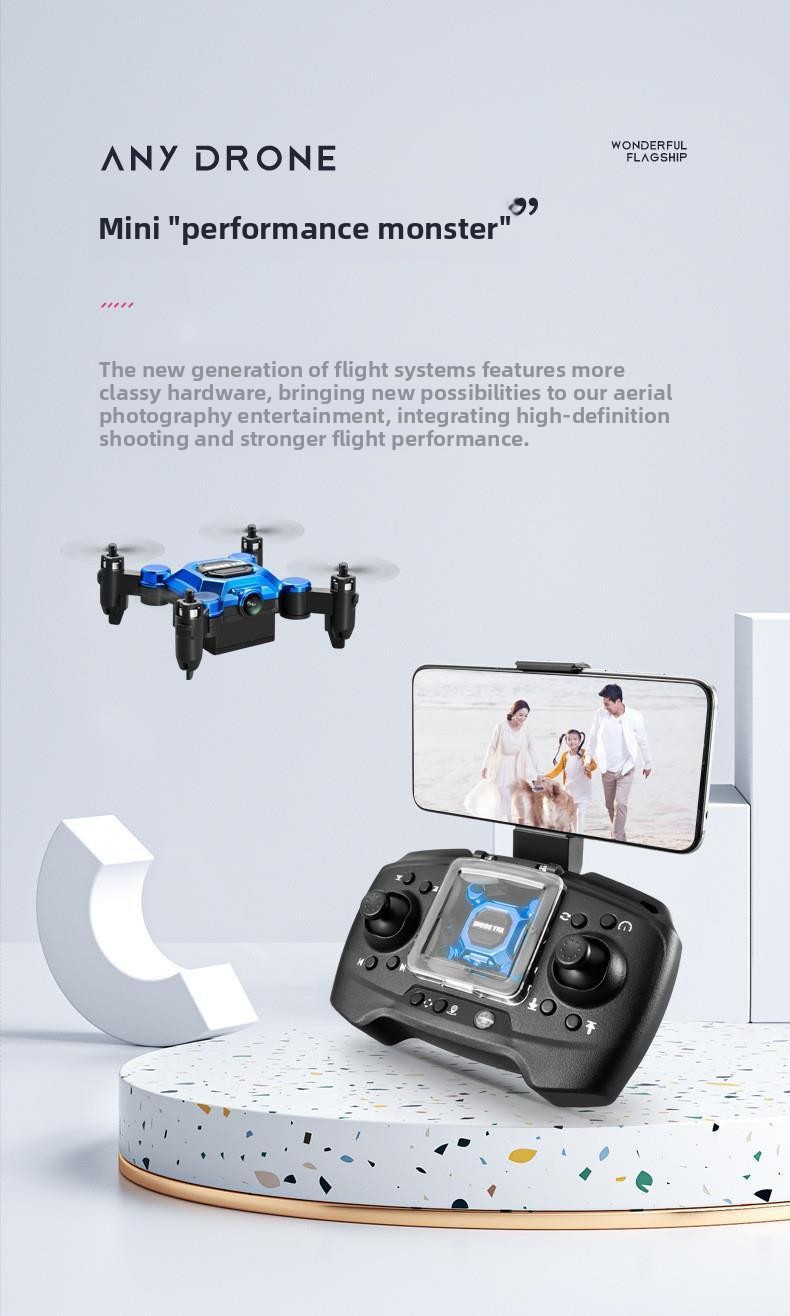 Mini Folding Drone with Camera for Kids - Image highlighting product features