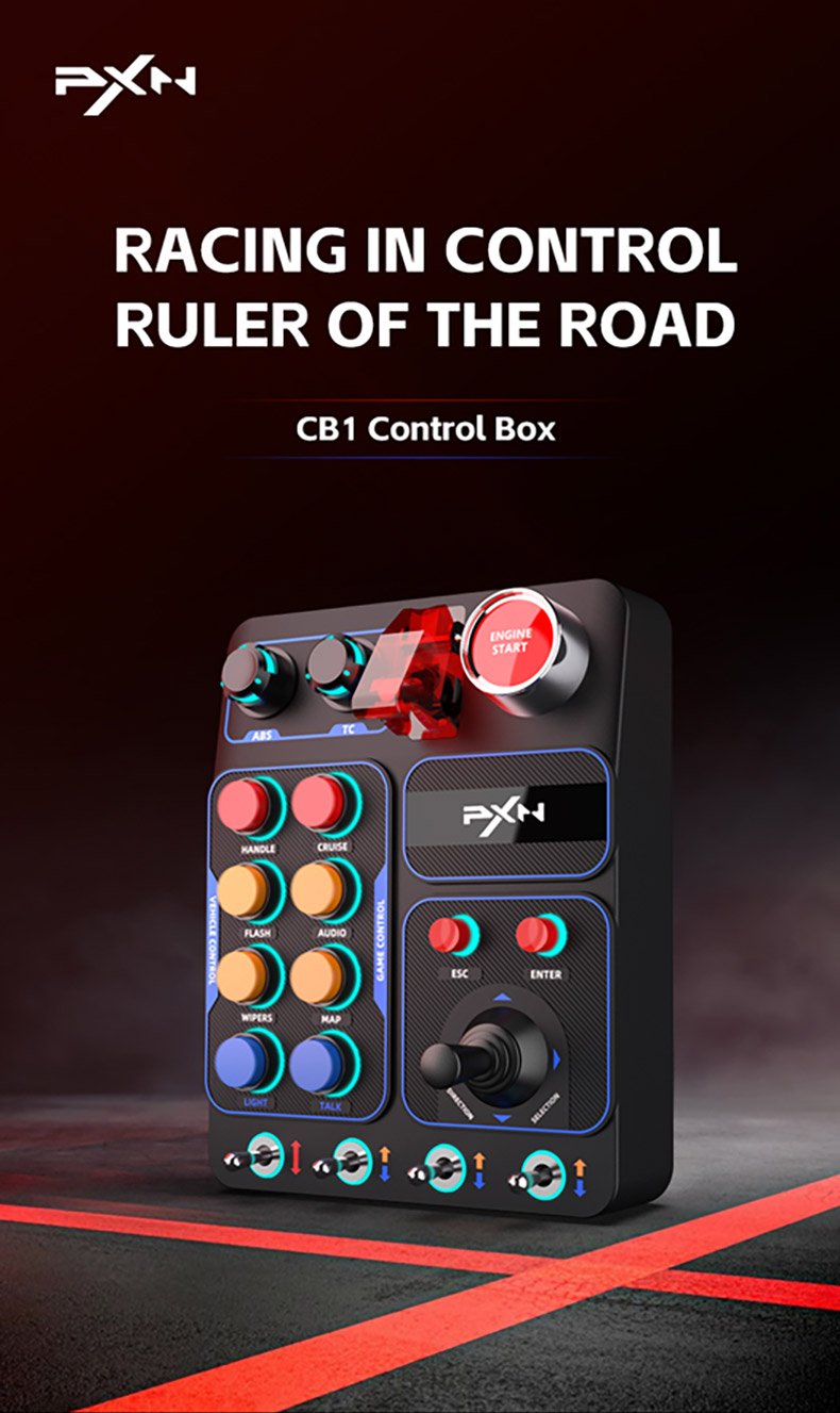 Programmable Control Box with 30 Buttons and RGB for PC - High-quality product image
