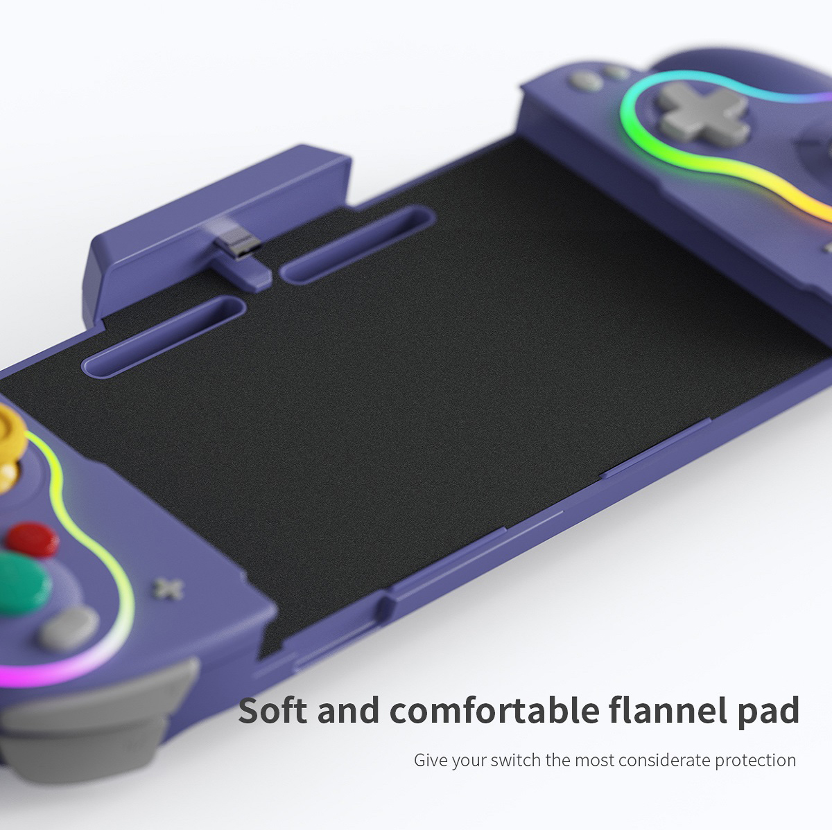 Back view of the wired USB controller grips