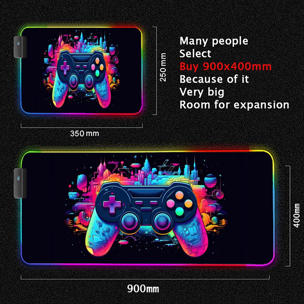 Gamepad pattern mouse pad for gamers