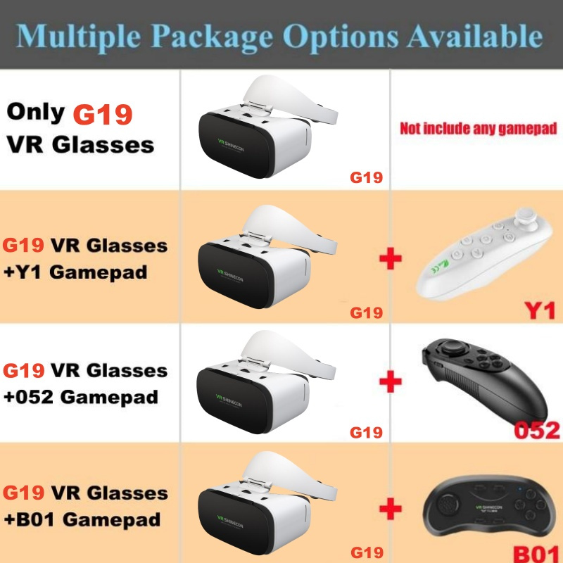 Virtual reality VR glasses for 4.7 to 6.5 inch smartphones