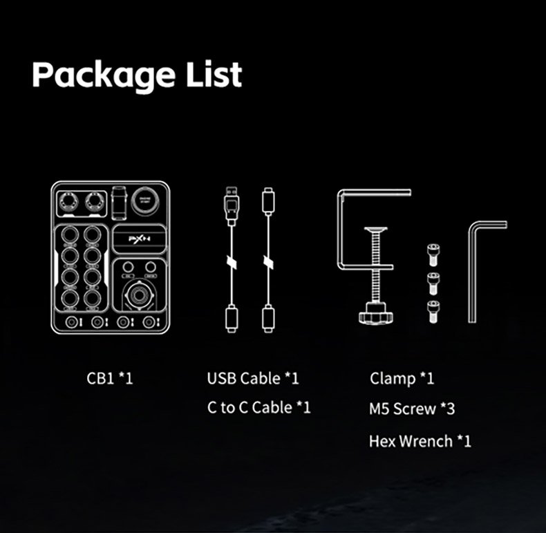 Programmable Control Box with 30 Buttons and RGB for PC - Elegant design displayed