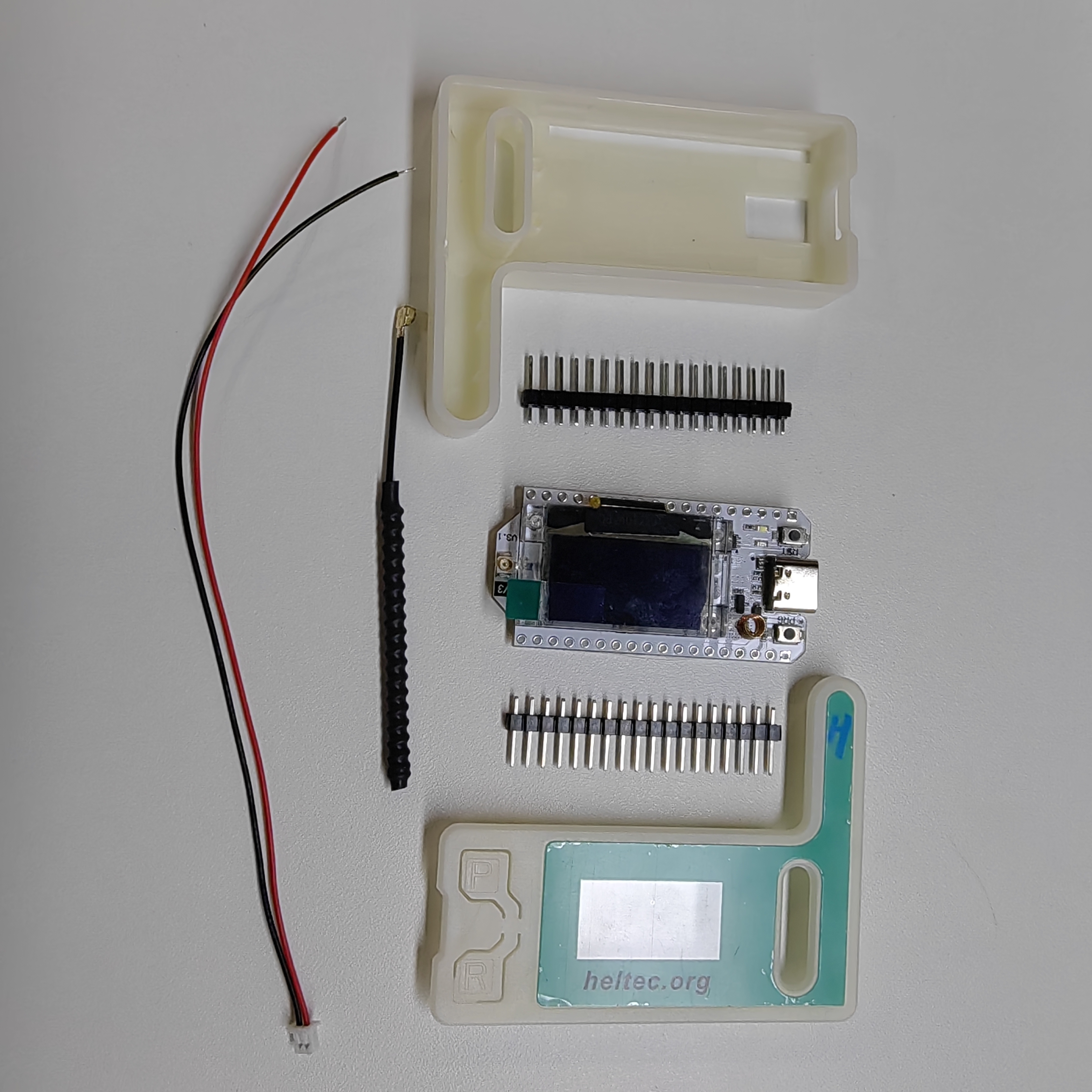 Development board shown without protective shell