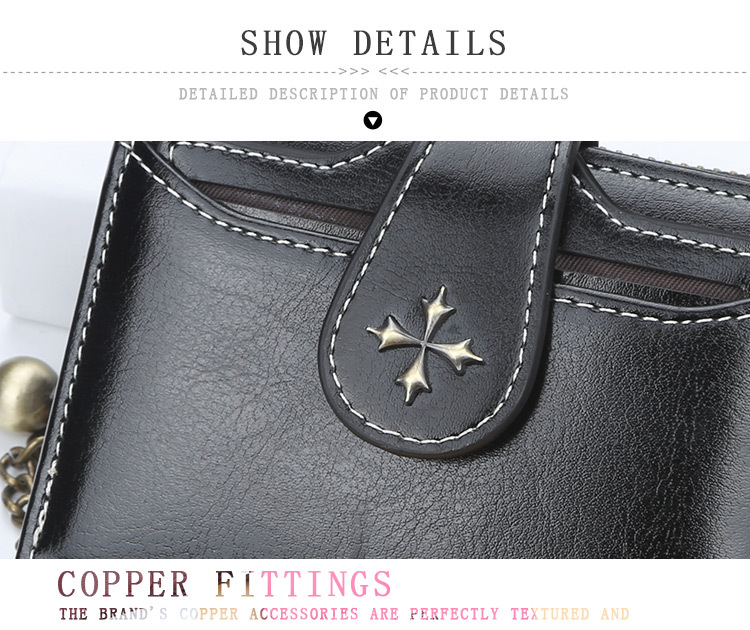 Womens Short Leather Wallet Small Card and Coin Purse - Durability emphasized through real-world setting