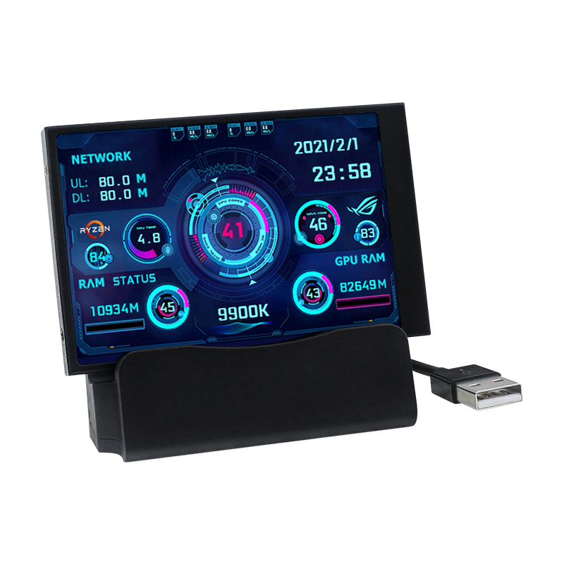 TURZX 5 inch ips type c secondary computer monitor