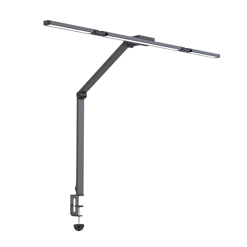 LED Desk Lamp with Clamp and Remote Dimming 24W - Seamless finish and edge detailing
