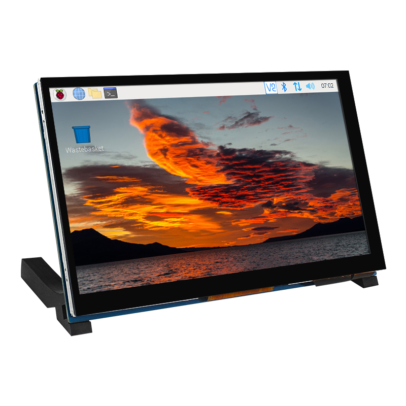 Detailed product photo of the LCD display