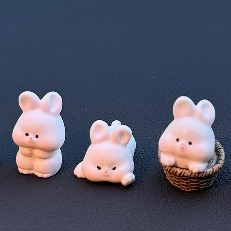 Cute Bunny Car Center Console Decor Accessories - Front-facing product display