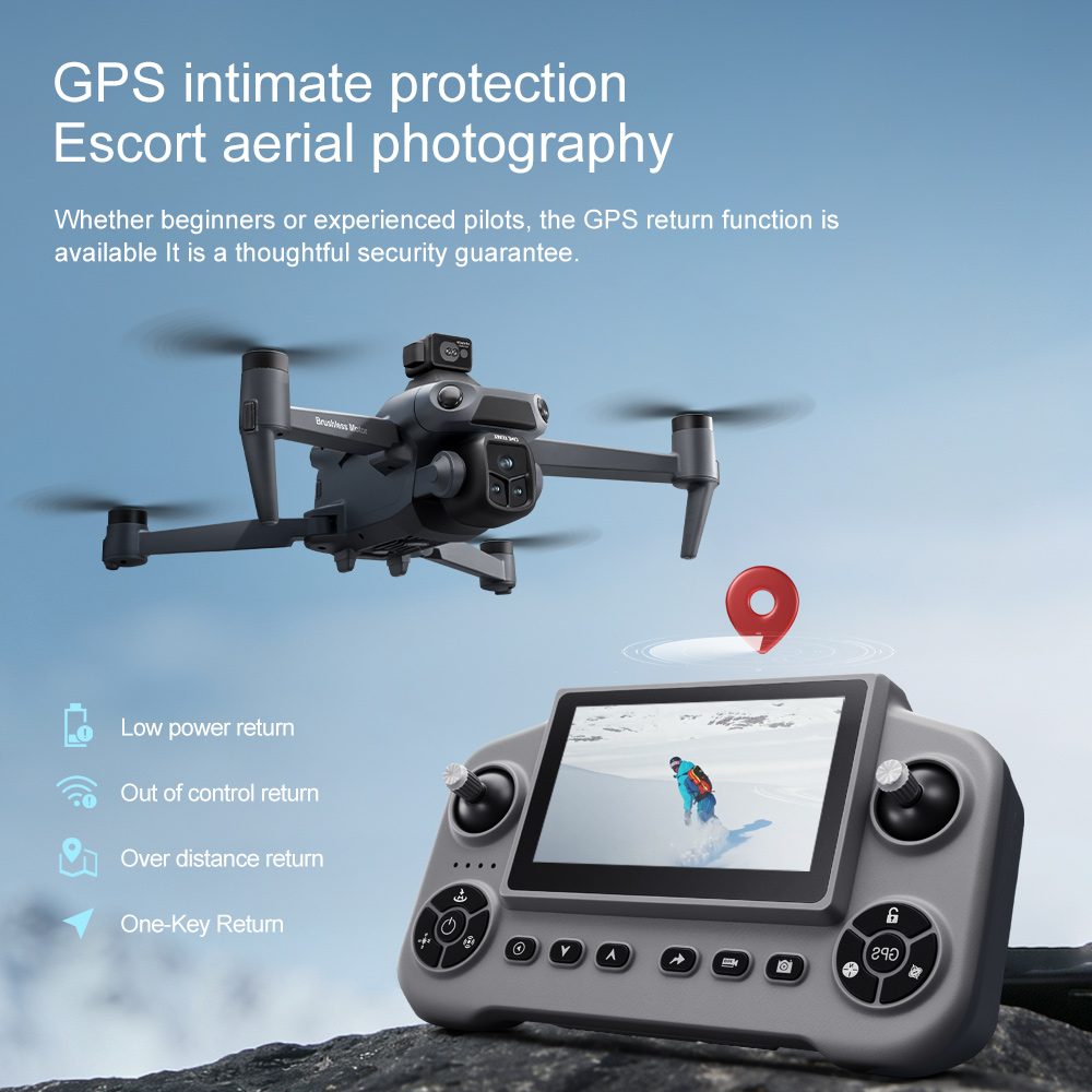 8K GPS Drone with Camera Brushless Laser Obstacle Avoidance - Elegant design displayed