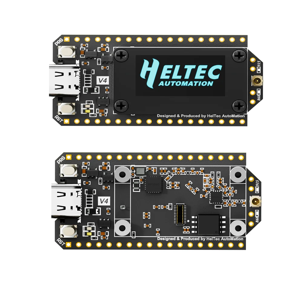 ESP32 S3R2 and SX1262 chip details on the board