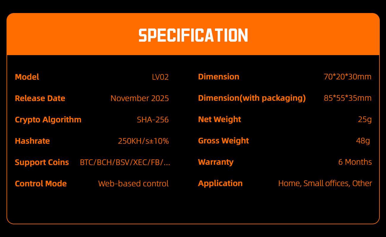 LuckyMiner LV02 silent energy saving bitcoin mining machine