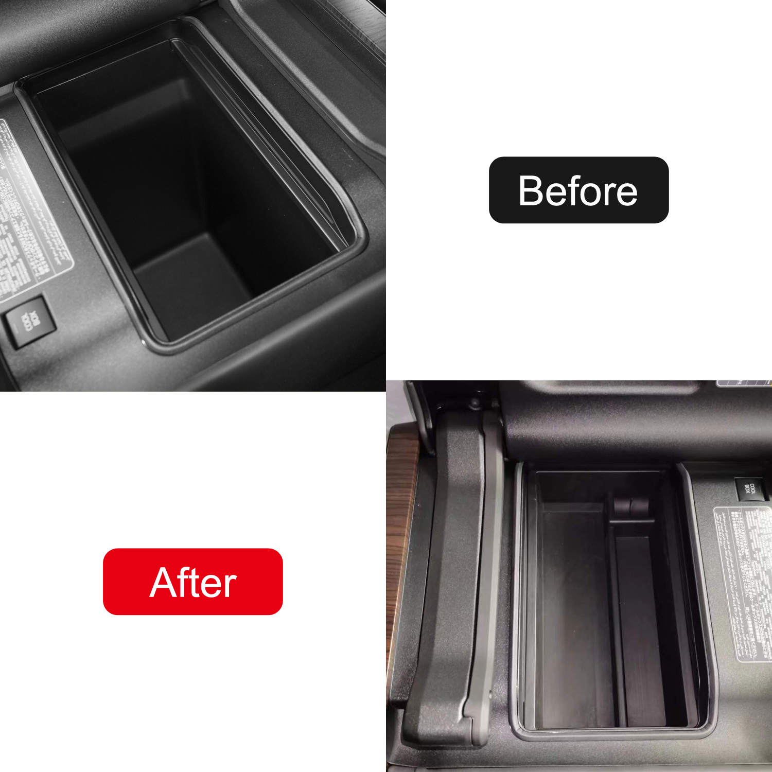 Toyota Land Cruiser J300 Center Console Organizer Tray - Product close-up for better view