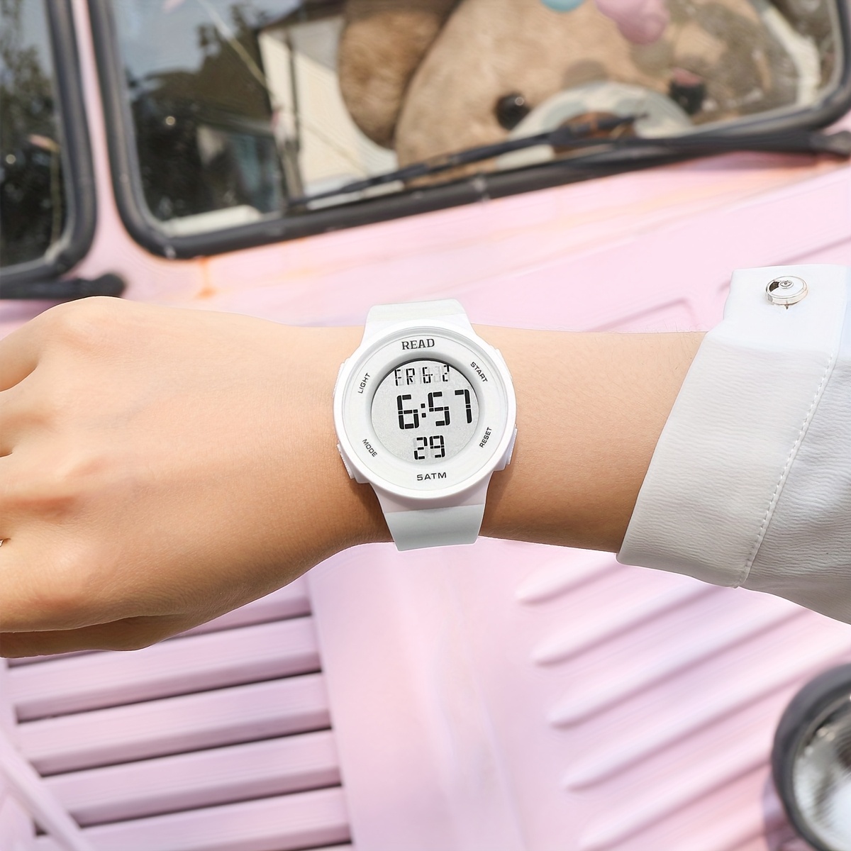 Womens Digital LED Watch Waterproof Fashion Wristwatch - Lifestyle shot of the product