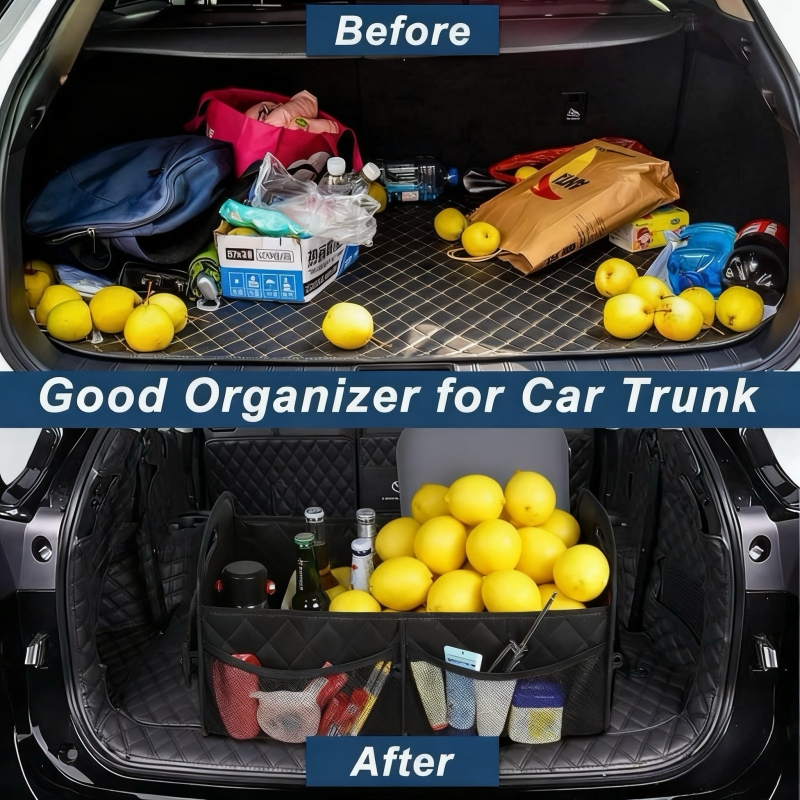 Car Trunk Organizer for SUV with 6 Pockets - Detailed view of the product