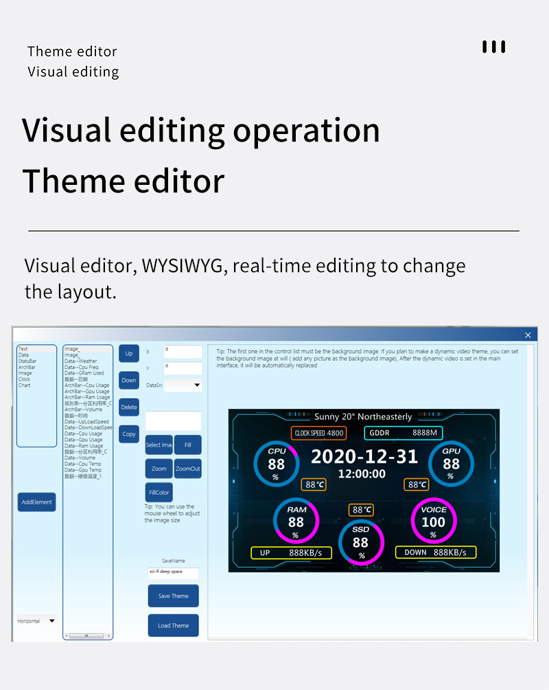 Buyer photo of TURZX 5 inch secondary screen