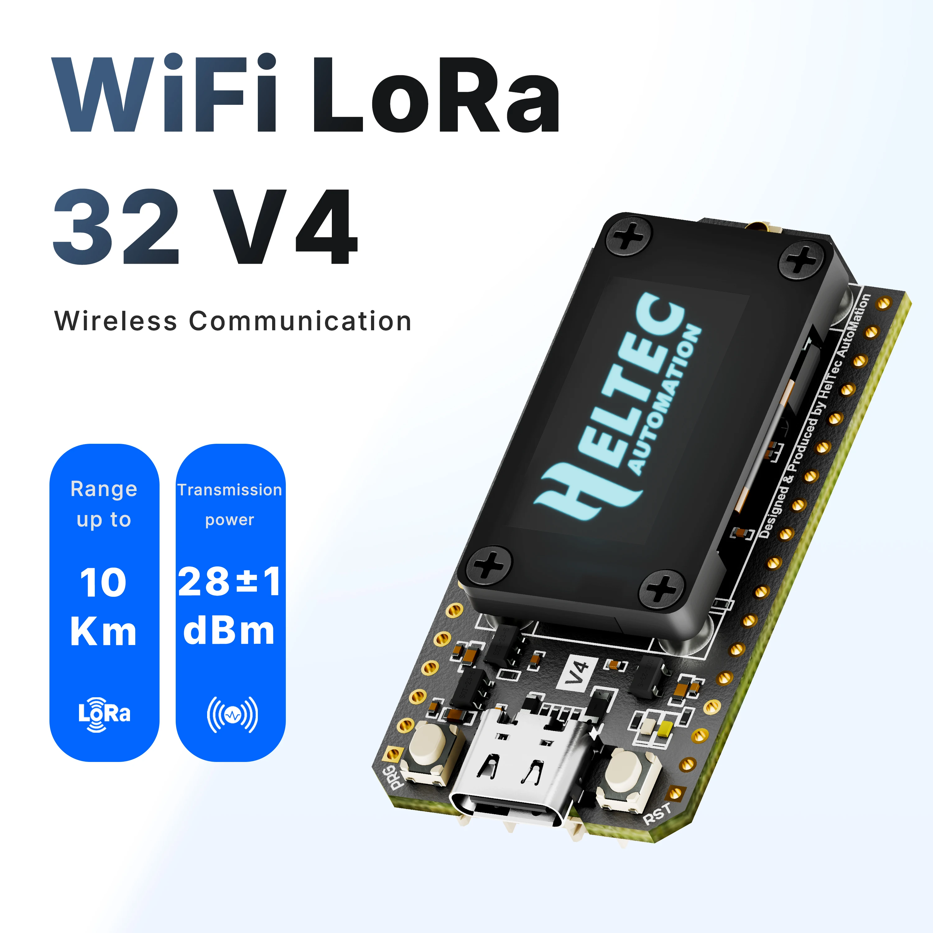 Heltec Wifi LoRa 32 V4 development board summary