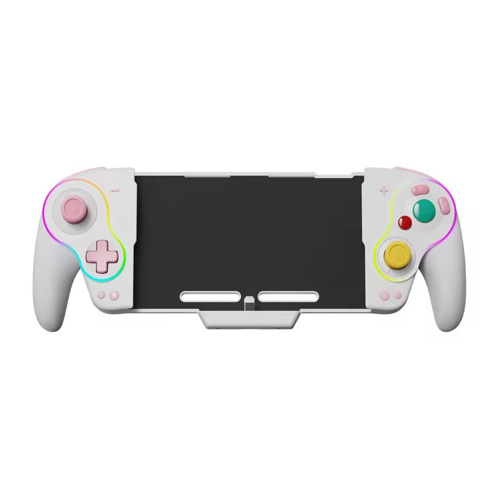 Close up of the trigger buttons on the controller