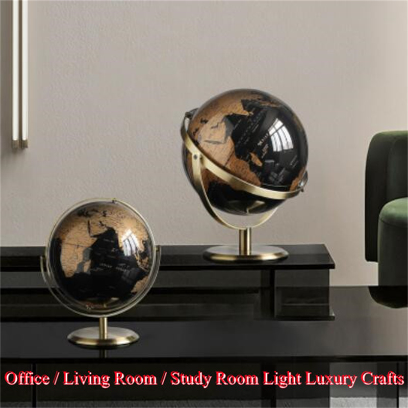 Metal and ABS desktop world globe for office or study