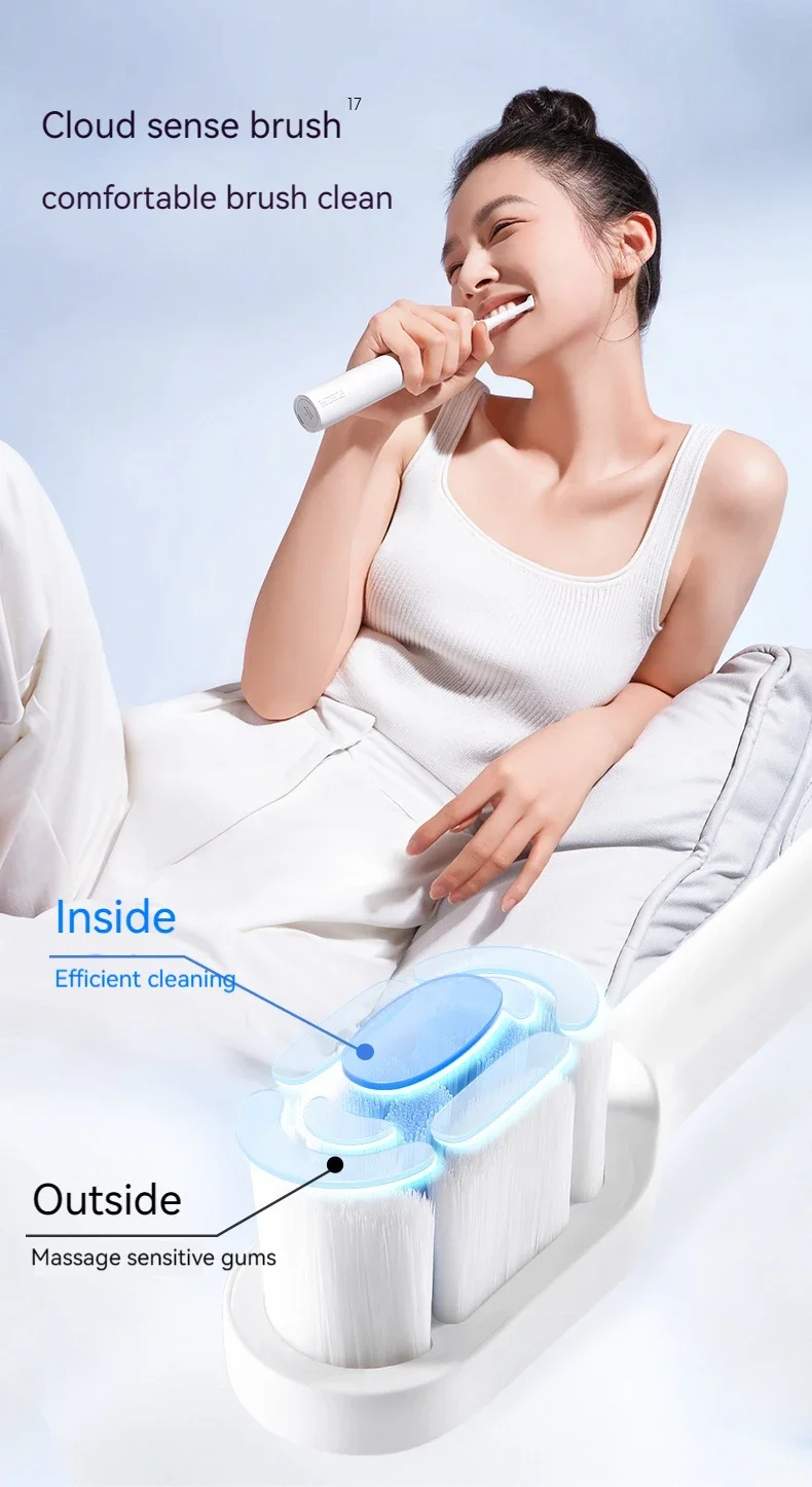 Soocas X3S ultrasonic toothbrush bright white replacement head