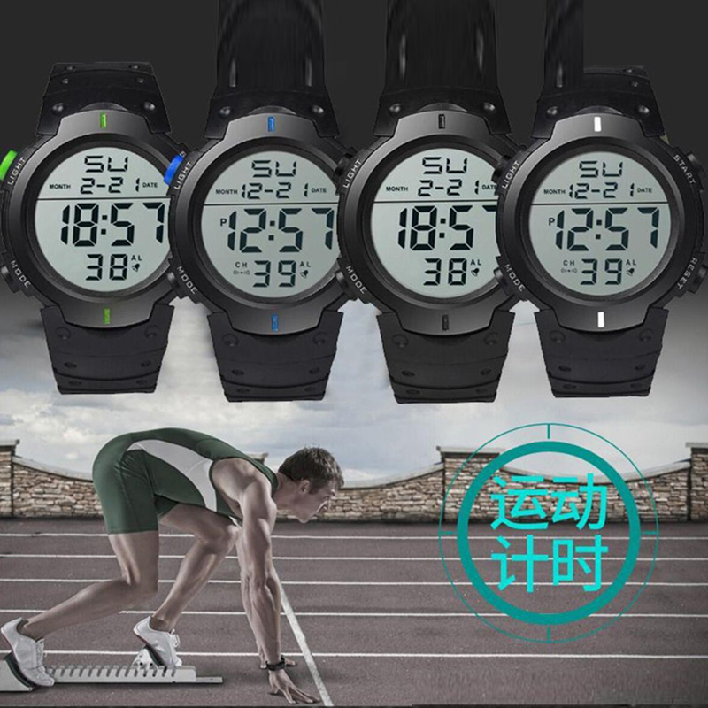 Mens Waterproof Sports Fitness Digital Watch - Detailed view of the product