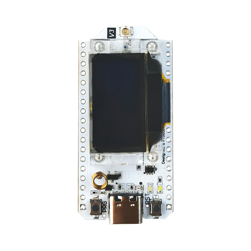 Development board shown equipped with a protective shell